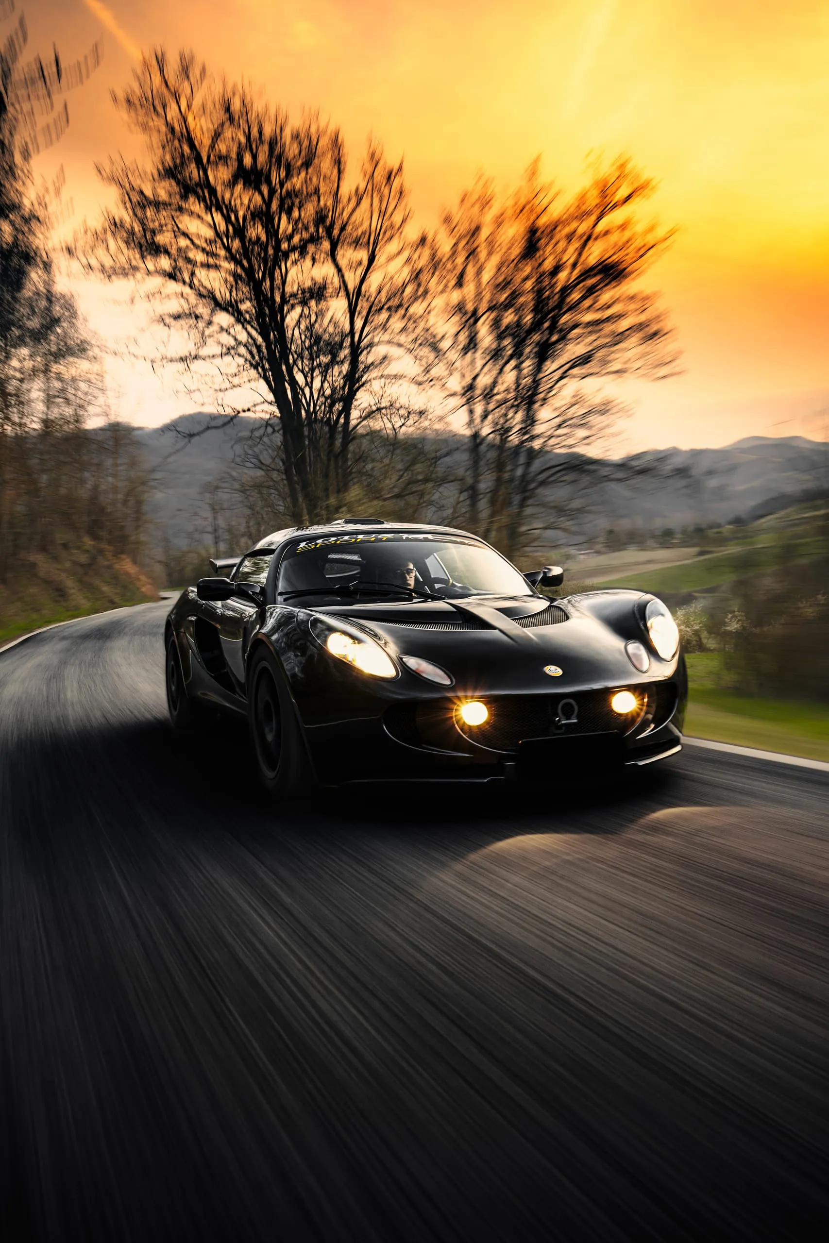 Lotus Exige at dusk #01 — photograph by Andrea Corno