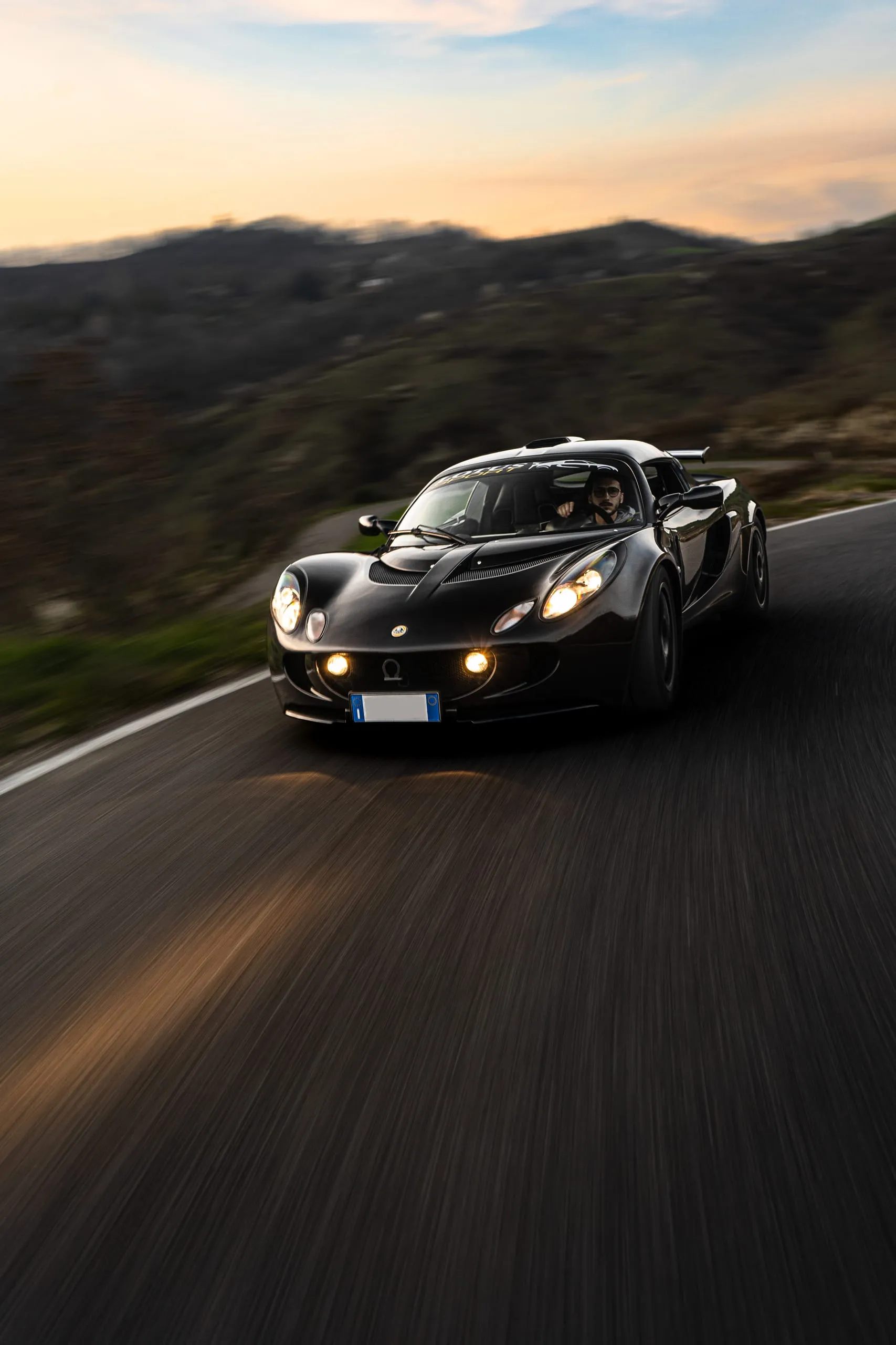 Lotus Exige at dusk #13 — photograph by Andrea Corno
